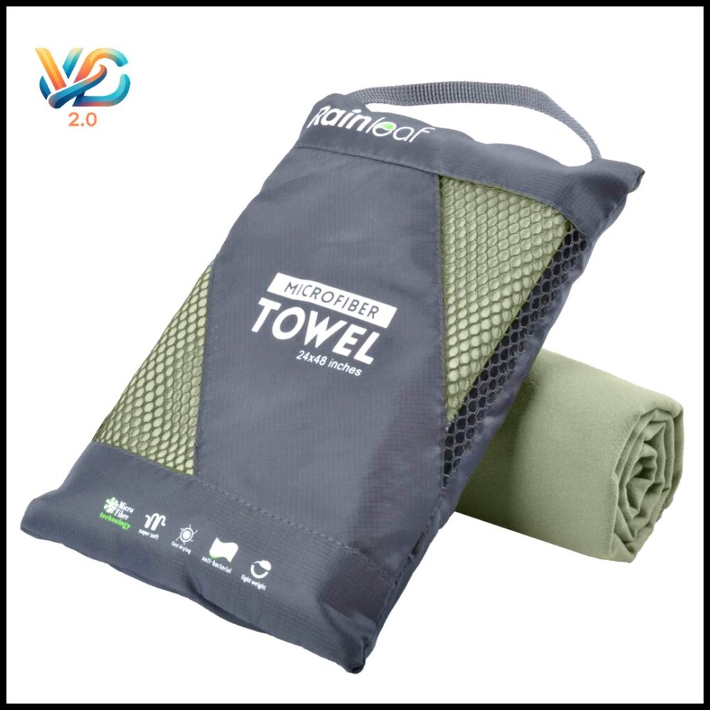Microfiber Travel‎ Towel Quick Dry Compact Lightweight Gym Camping Beach